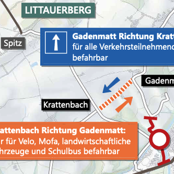 Fünf Monate zu: Am Littauerberg werden Strassen gesperrt