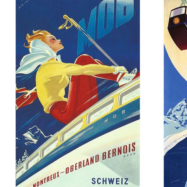 Schöne Berge und schöne Frauen