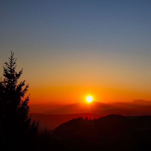 Einfach nur schön: Ein Sonnenaufgang auf dem Napf