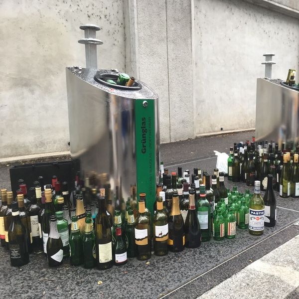 Altglas-Chaos in der Luzerner Altstadt