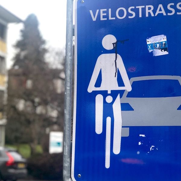 Zwei Jahre lang nicht vom Bund abgesegnet: Schild irritiert Velofahrer