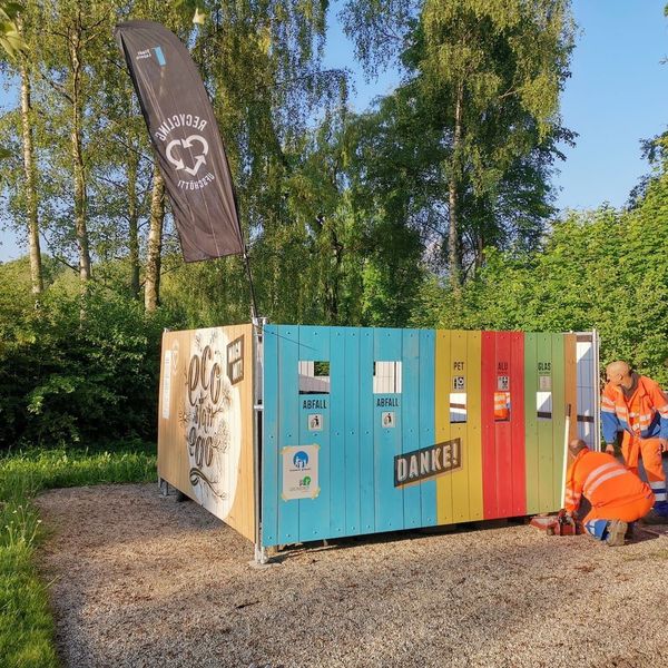 Stadt Luzern testet auf der Ufschötti Recycling-Anlagen