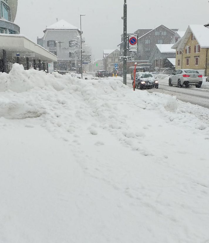 Für Zug gilt die zweithöchste Schneewarnung