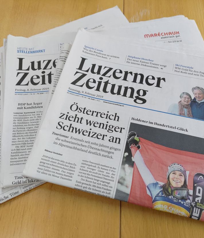 Erscheint «Luzerner Zeitung» bald nur noch einmal pro Woche?