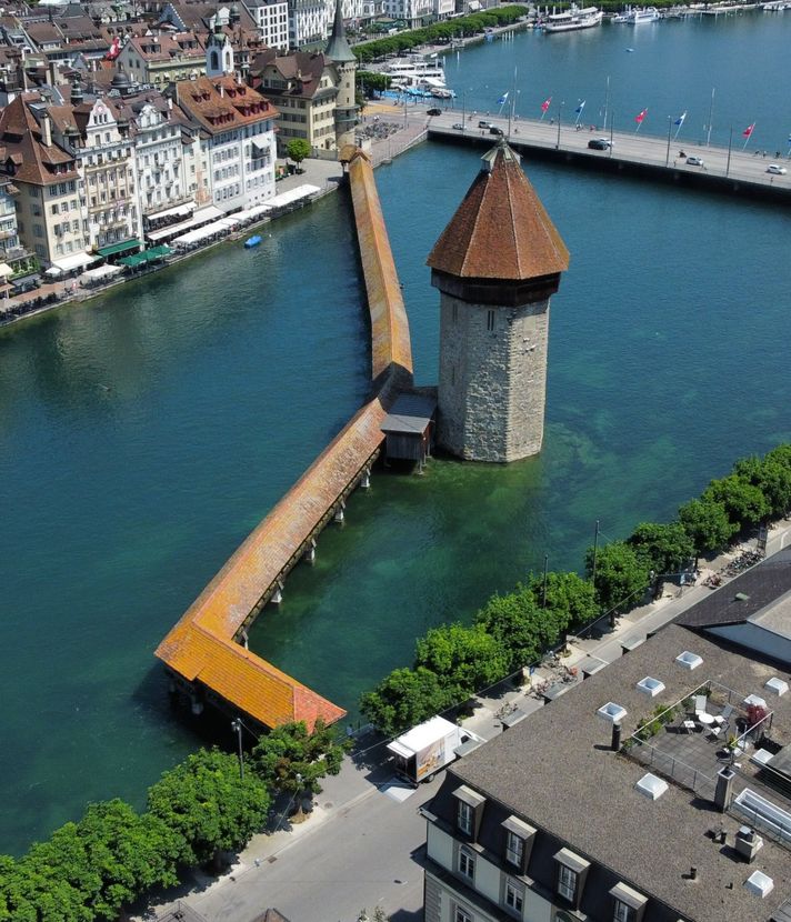 Neue Kapellbrücke in Luzern wird heute 30 Jahre alt