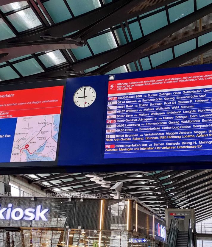 Bahnstrecke Luzern–Lenzburg blockiert nach Unfall
