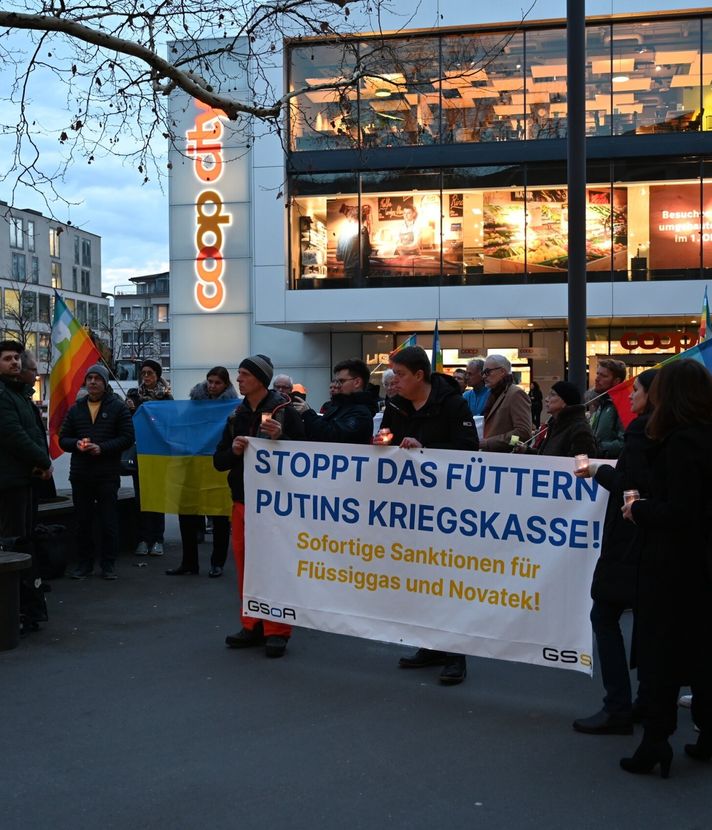 Stadt Zug: Partei demonstriert gegen Russland