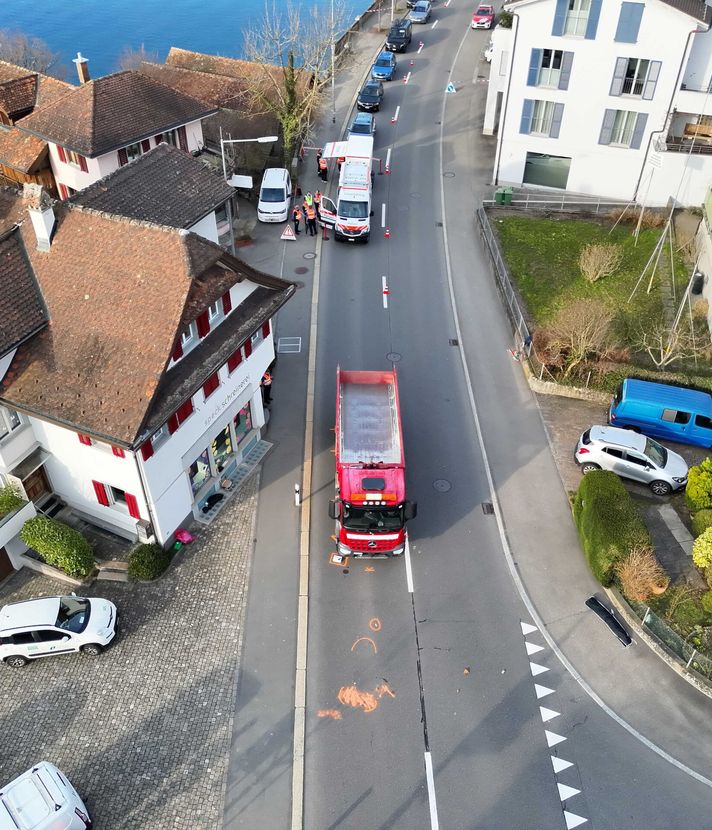 Von Lastwagen erfasst: 43-Jähriger im Spital verstorben
