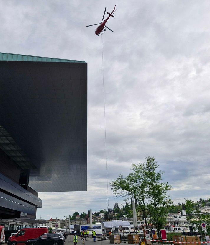 Darum kreist ein Helikopter ums KKL in Luzern