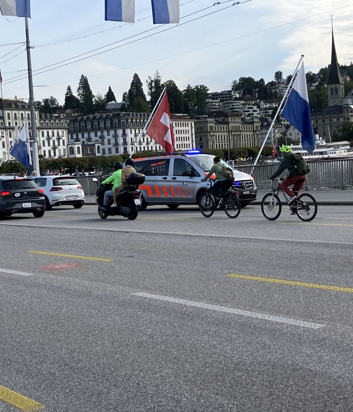 Unfall auf der Luzerner Seebrücke