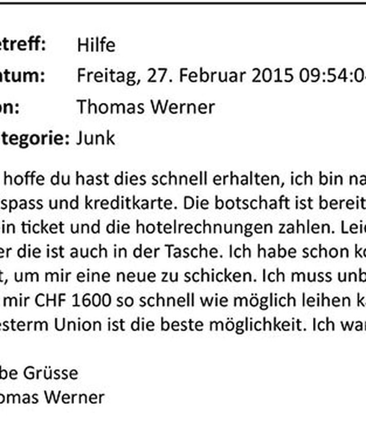 Thomas Werner braucht Geld für den Heimflug