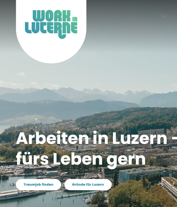 Diese Website soll Fachkräfte nach Luzern locken