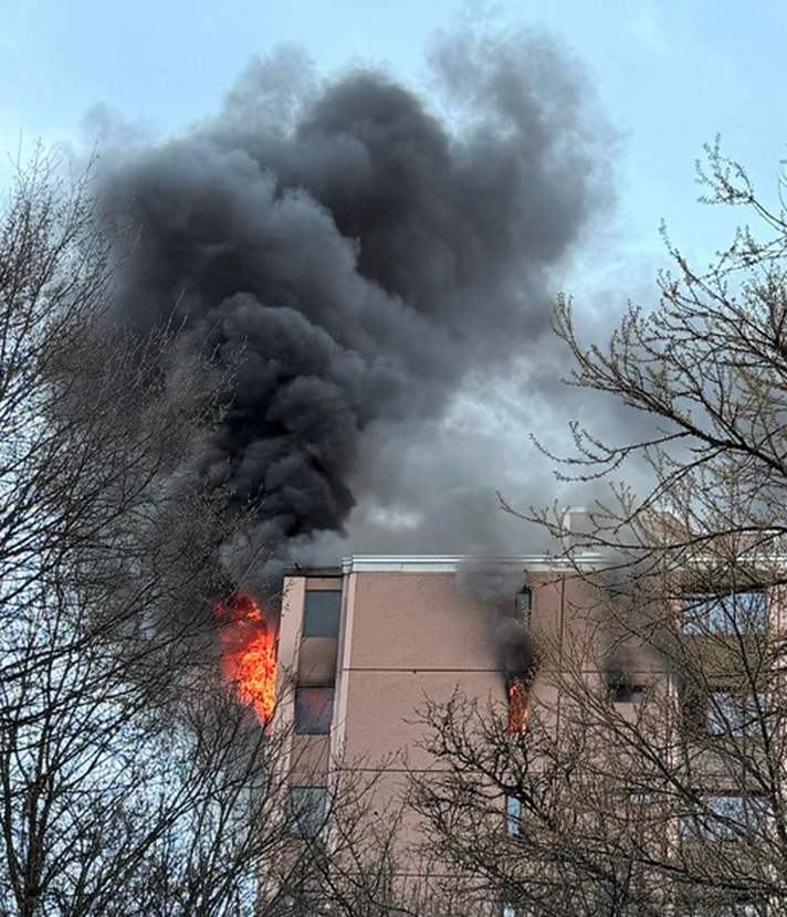 Brand in Cham: Plötzlich stand eine Wohnung in Flammen
