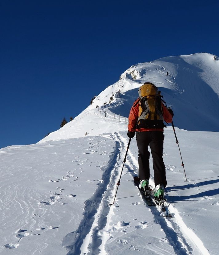 Mit Skis dem Mändli aufs Haupt gerückt