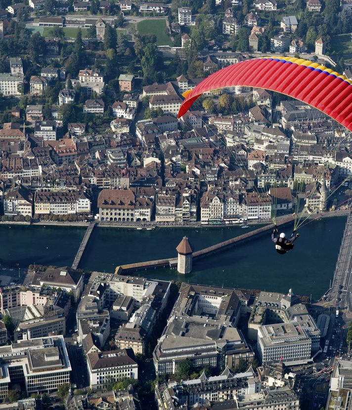 8 faszinierende Bilder, die Luzern von oben zeigen