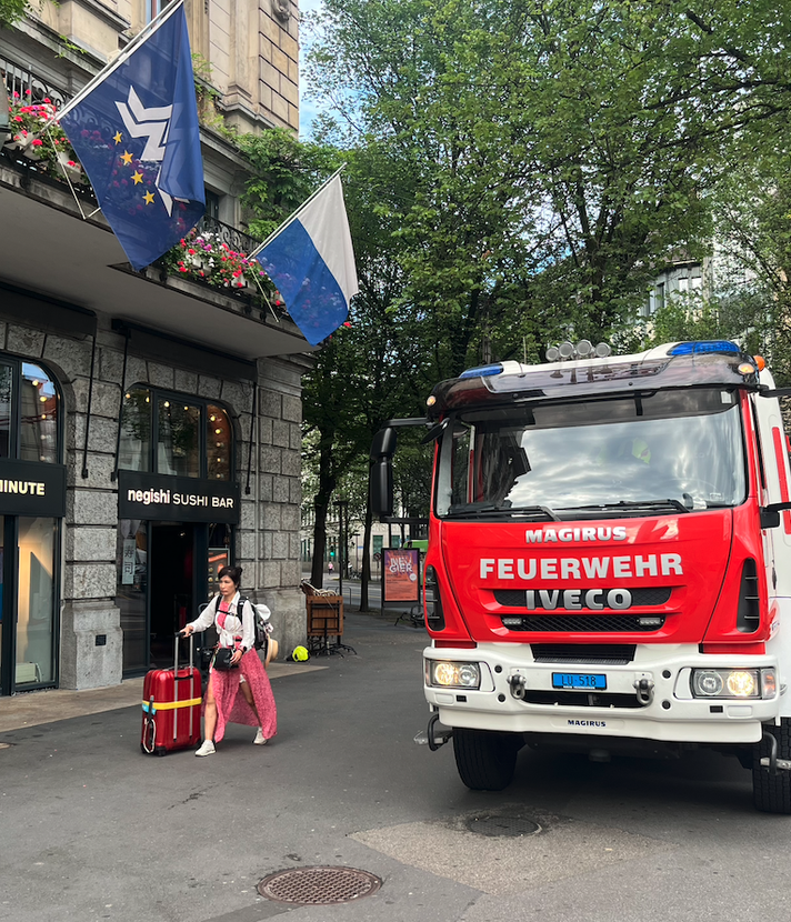 Brannte es hier in der Stadt Luzern an zentraler Lage?