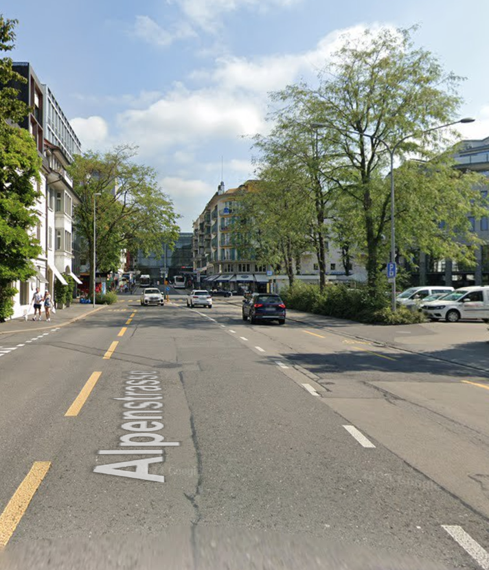 Lärmige Bauarbeiten in der Nähe des Bahnhofs Zug