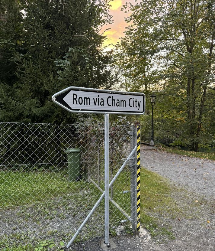 Rätsel in Cham: Was soll dieser Wegweiser?