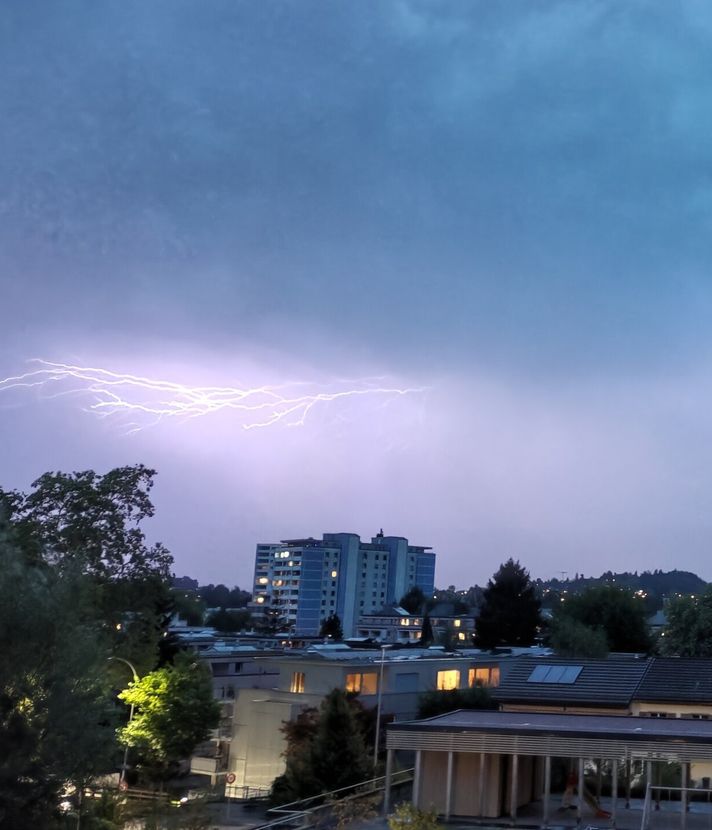 So wütete das Sommergewitter in der Zentralschweiz