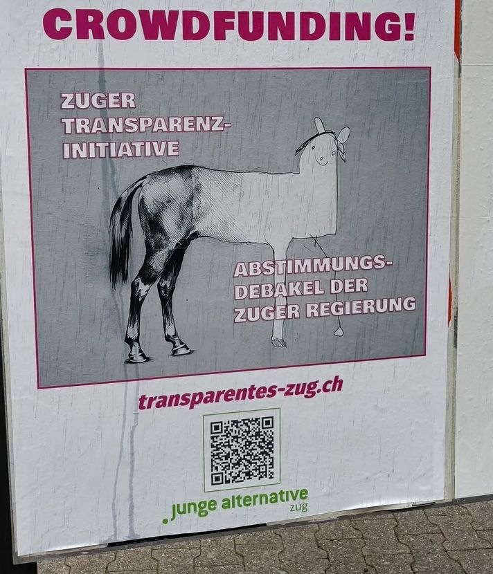 Zugerinnen kämpfen mit Memes für Transparenz