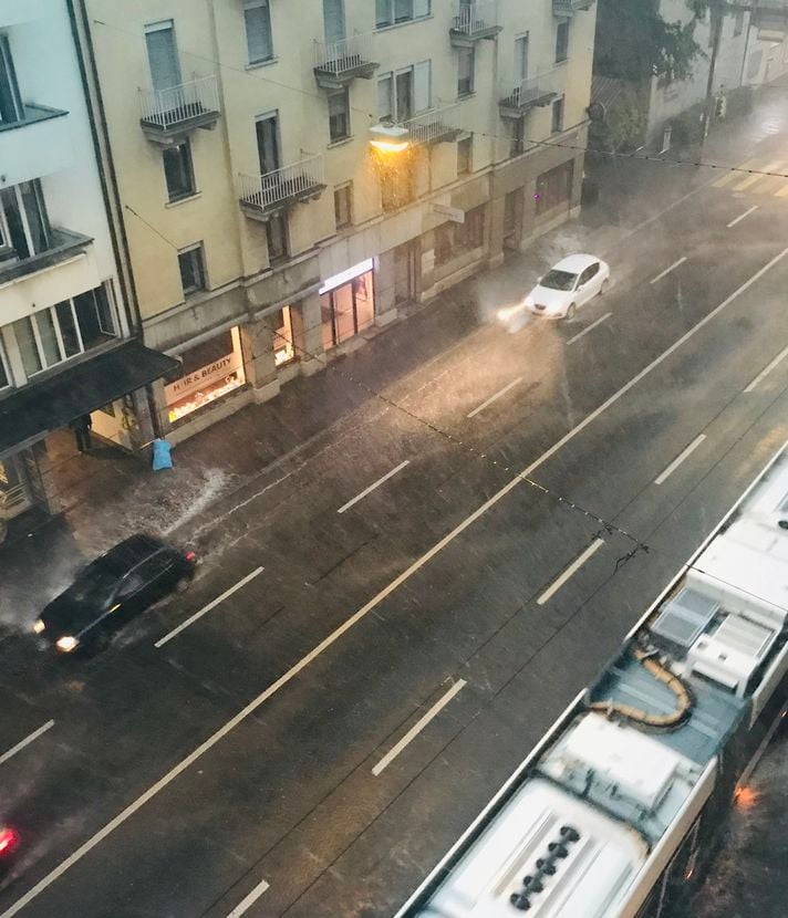 Gewitter über Luzern: Polizei im Dauereinsatz