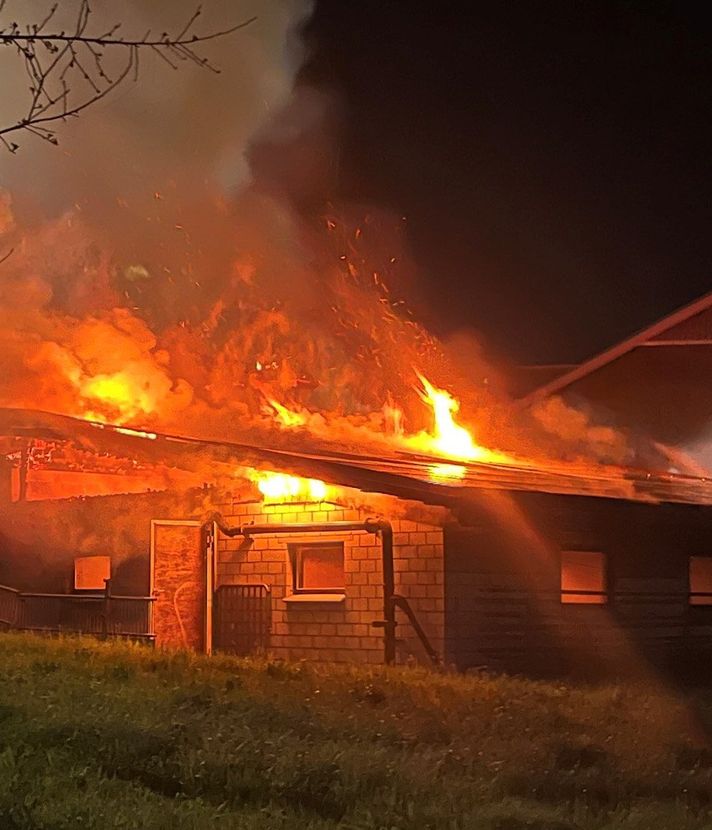 Scheune brennt – dutzende Tiere sterben in Flammen