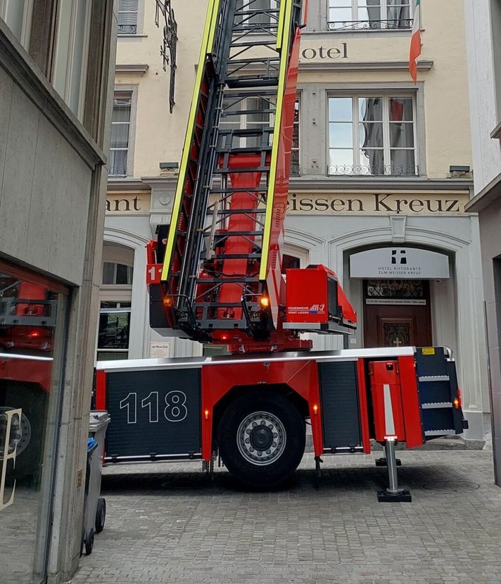 Darum stieg Rauch über dem «Weissen Kreuz» in Luzern auf