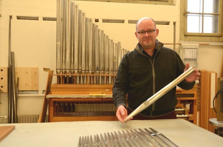 Simon Hebeisen, Geschäftsführer der Orgelbaufirma Goll, organisiert im KKL die erste Orgel-Konzertreihe seit zehn Jahren.