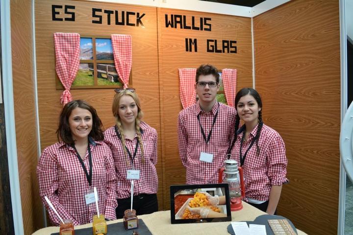 Auch das Wallis war am Freitag vertreten: Eine Schulklasse produziert ein Walliser Ketchup und Konfitüren aus Aprikosen und Zwetschgen.