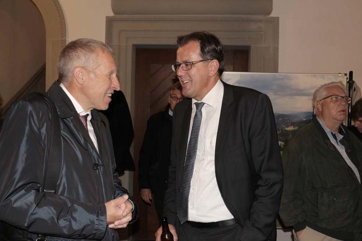 Konrad Graber und FDP-Kantonalpräsident Peter Schilliger.