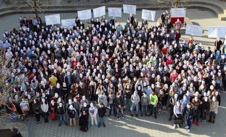 Eindrücke von der Protestaktion der Kantonsschule Luzern.