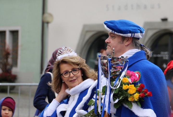 Der neue Zuger Prinz Rudy Wieser mit Hofdame.