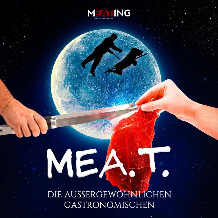 Ein weiteres Foto, das Meating fürs Marketing nutzt.