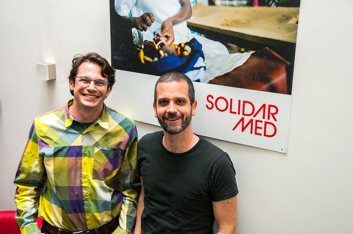 Michael Hobbins (links) und Benjamin Gross von SolidarMed.