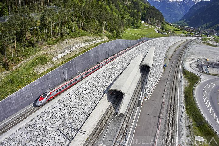 <p>Eingang zum Gotthard-Basistunnel in Schattdorf Uri</p>