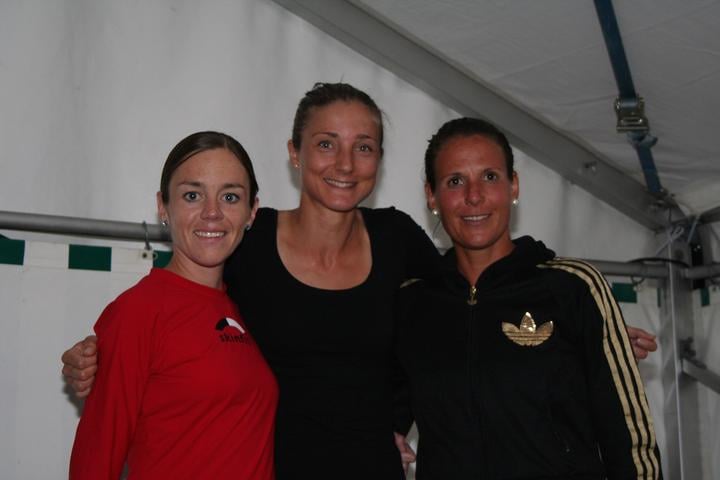 <p>Die drei schnellsten Damen: v.l.n.r. Nicole Egger, Susanne Rüegger, Lucia Mayer-Hofmann</p>