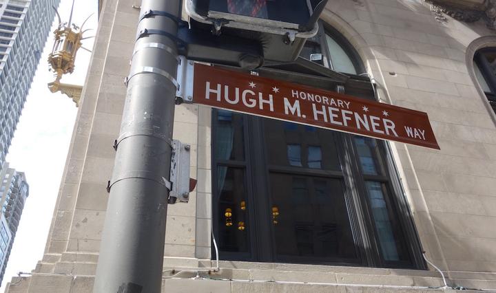 <p>Hefner wurde in Chicago ein Strassenabschnitt gewidmet. (Bild: Gerold Kunz)</p>