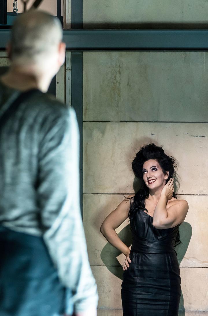 <p>Claudio Otelli und Marina Viotti in der Oper «Rigoletto».  (Bild: Luzerner Theater/Ingo Höhn)</p>