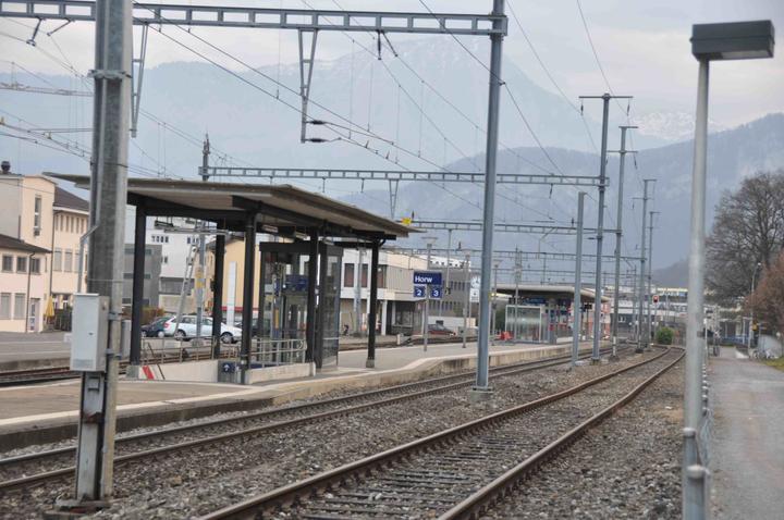 <p>Endstation Bahnhof Horw: Hier endet die Wanderung um Luzern.</p>