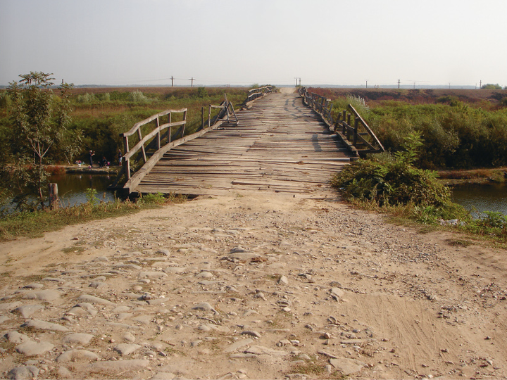 <p>Eine Brücke auf dem Weg nach Edirne, Türkei. (Bild: J. Schaffhuser)</p>