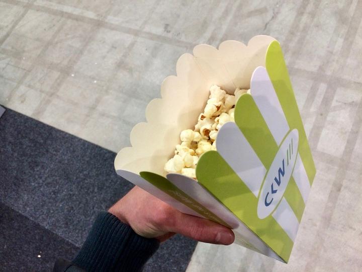 <p>Die CKW verteilt Popcorn – perfekt als Apéro.</p>