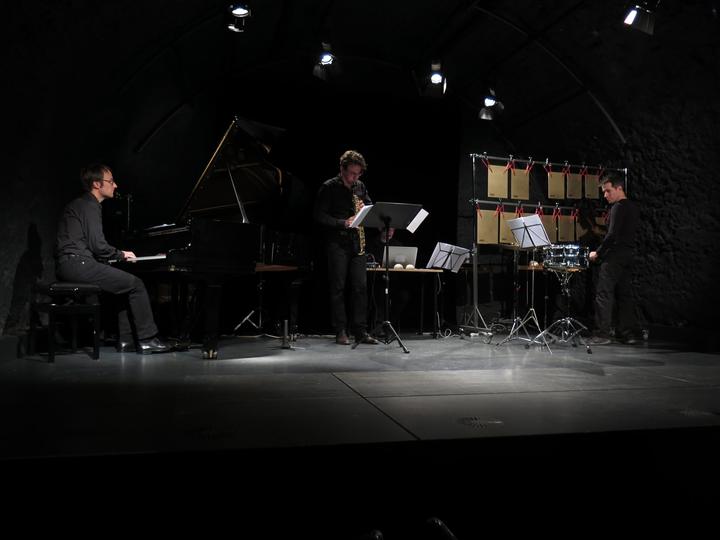 <p>Ensemble Werktag (v.l.n.r. Rafael Rütti, Tobias Gerber, Sebastian Hofmann)</p>
