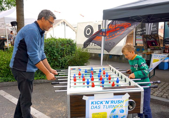<p>Beim Kick’n’Rush-Stand kamen Fussballverrückte zum Zug.</p>