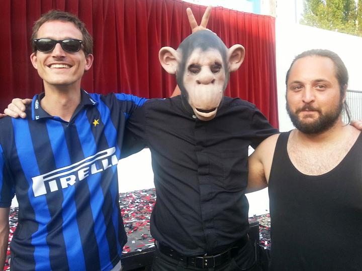 <p>2013 wurde Sam Pirelli (Mitte) schillerndste Persönlichkeit. Hier flankiert von Marco Liembd (links) und Dani Glur.</p>