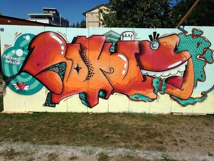 <p>Ein Graffiti von Rokis am «Rock the Docks.»</p>