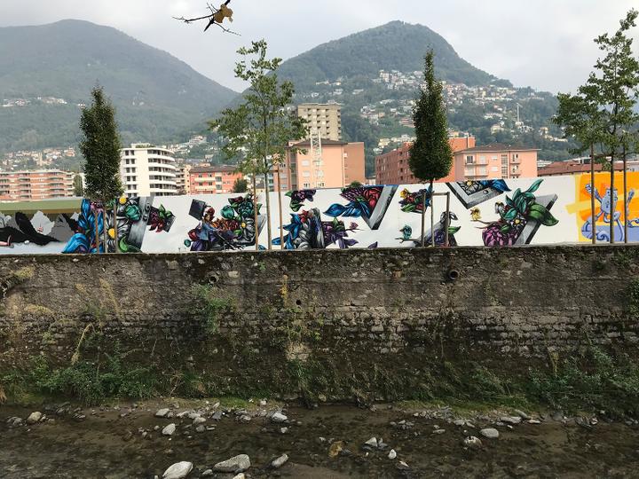 <p>Eine von Rips1 gestaltete Wand in Lugano.</p>