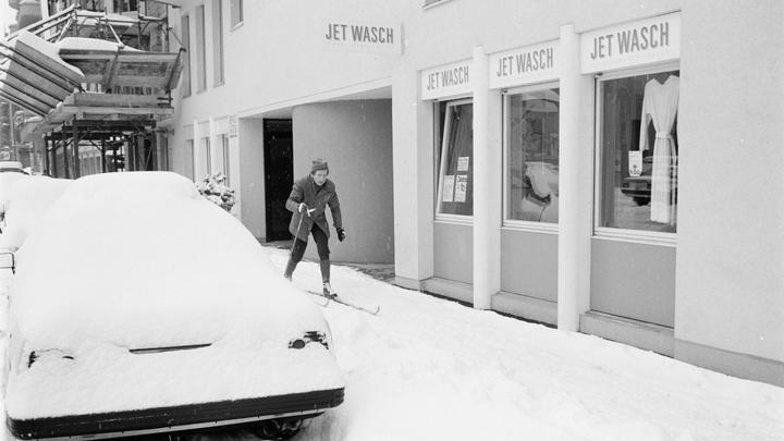 <p>Schneefall in Luzern 1986 (Bilder: Emanuel Ammon/AURA)</p>