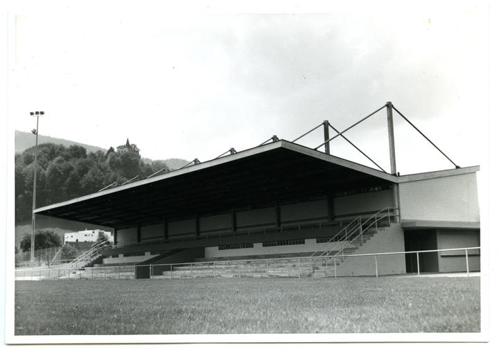 <p>Das Stadion Kleinfeld, 1971. Aus dem Album von Hans Pfyffer, Kriens.</p>
