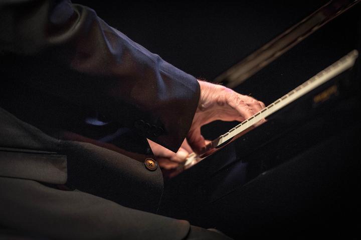 <p>Die Hände des Pianisten Chip Crawford.</p>