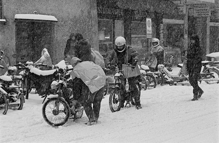 <p>Winter 1982 im Löwengraben </p>